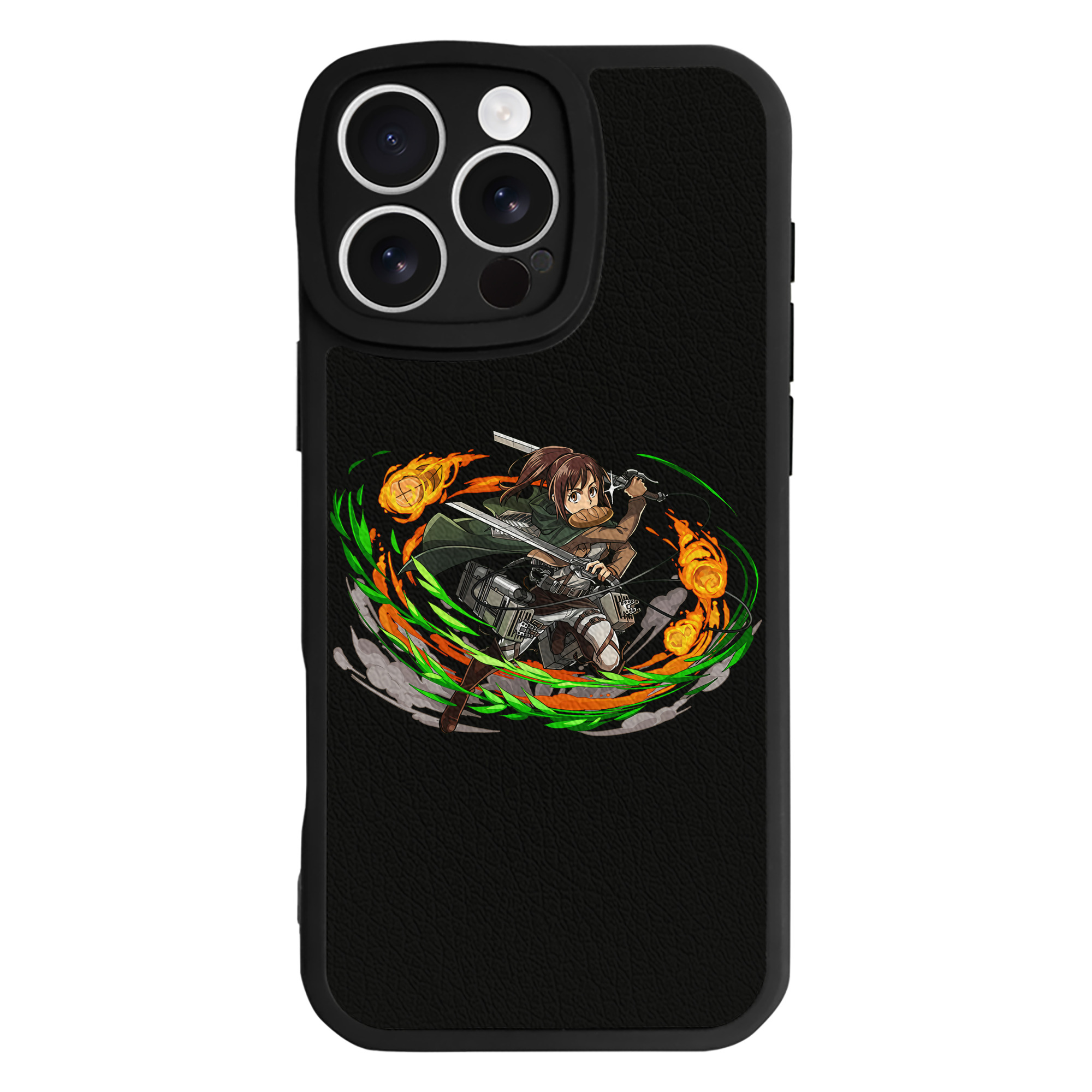 （画像用） 進撃の巨人 サシャ·ブラウス Attack on Titan Sasha Blaus 【iPhone 16シリーズ対応】シリコンスマホケース（レザー調） 材質：シリコン